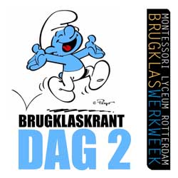 De Brugklaskrant, dag 2. KLIK HIER!